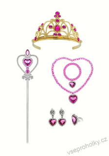 Dívčí princeznovský set – korunka a šperky